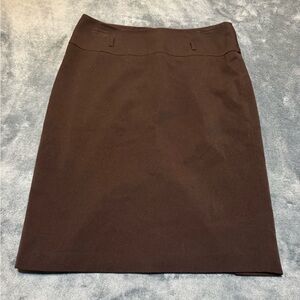APT 9 Black Knee-Length Pencil Stretch Skirt Womens Size 10 Back Zipper Closure